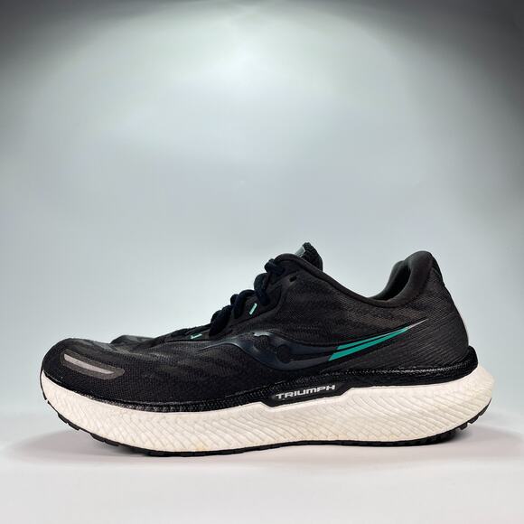Saucony Triumph 19 Black White Running Shoes S10678-10 Women's Size 11 Men's 9.5 - Picture 4 of 10